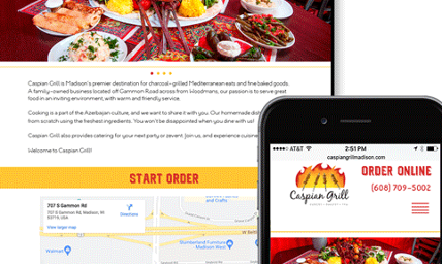 Caspian Grill Website