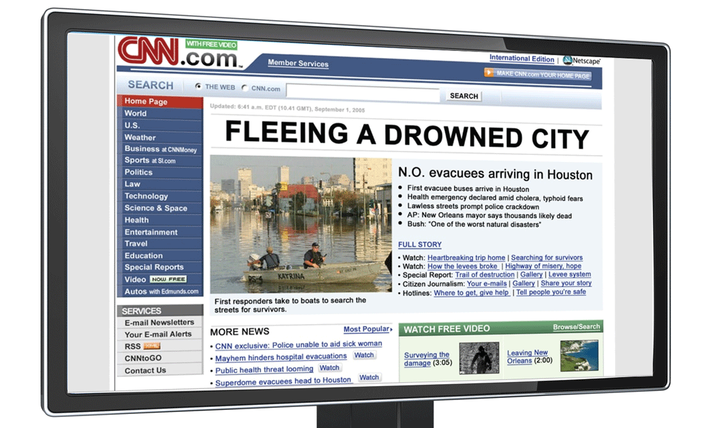 CNN’s Early 2000s Website